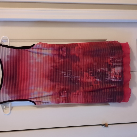 Very unique. Double layered tank type dress shirt by point zero medium sz 10us - Picture 6 of 8